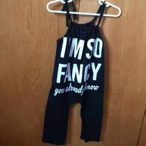 “I’m so fancy” graphic romper